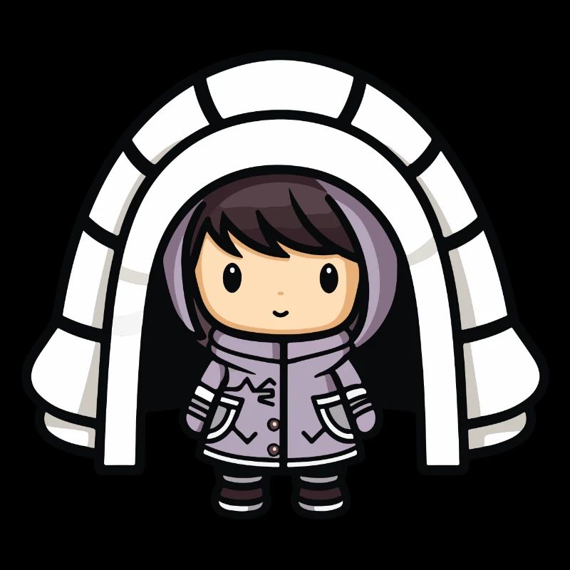 Winter Eskimo Iglu Comic