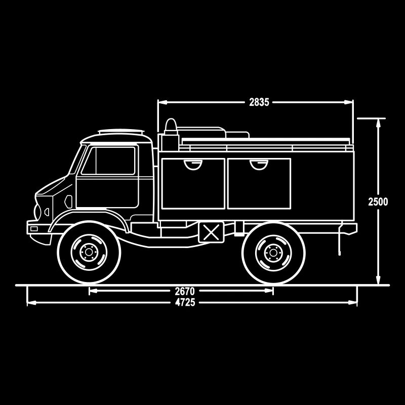 Unimog - editierbar - Universal Motorgerät - TLF8