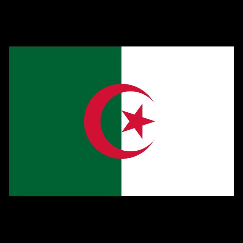 Algérie drapeau algérien drapeau