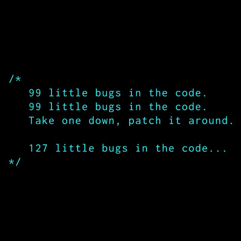 Bugs code programmation informatique cadeau disant
