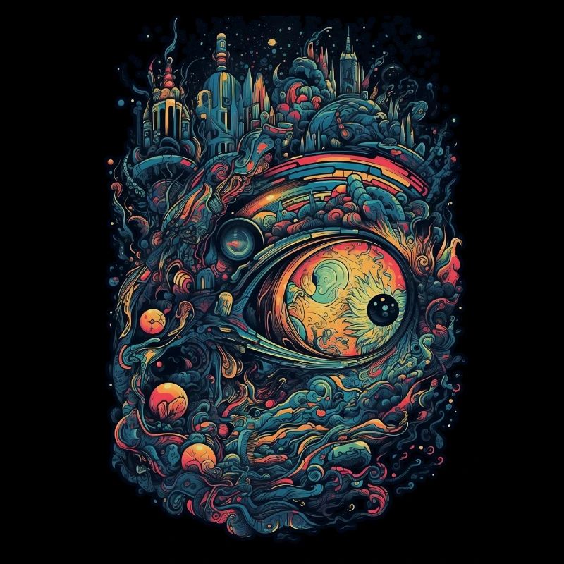 Trippy Explosion - Motif psychédélique