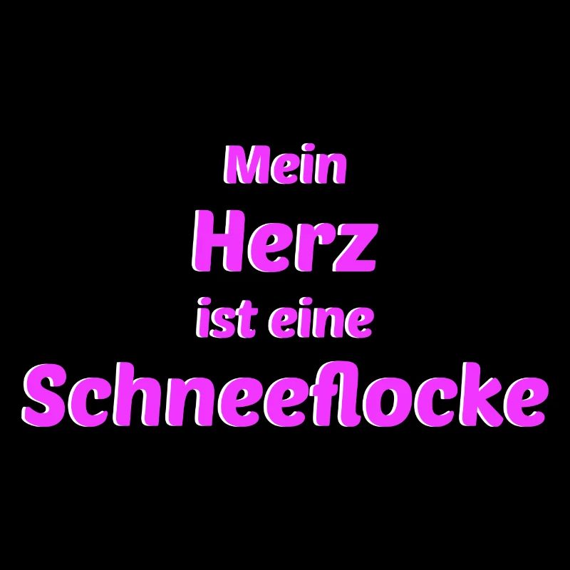 Herz Schneeflocke Winter Romantisch