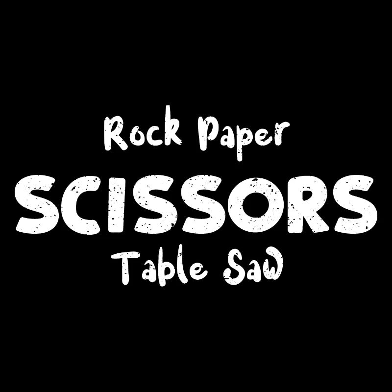 Scie de table à ciseaux en papier de roche