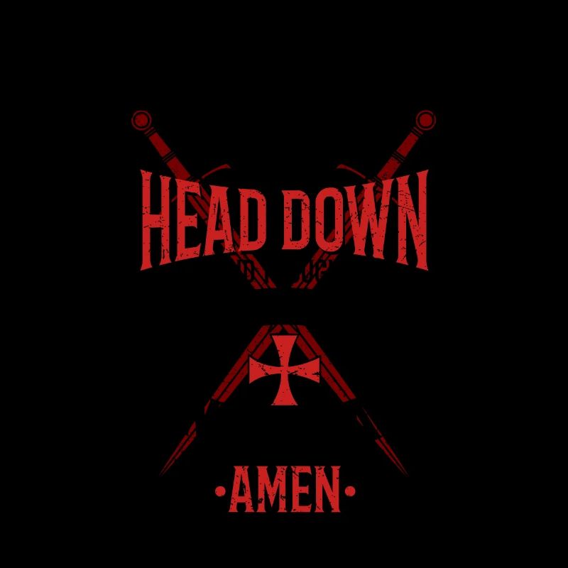 The Devil Saw Me With My Head Down Rot/Schwarz