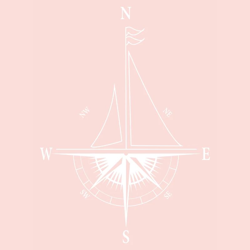 Ship Compass Navigation Captain Sailing Gift