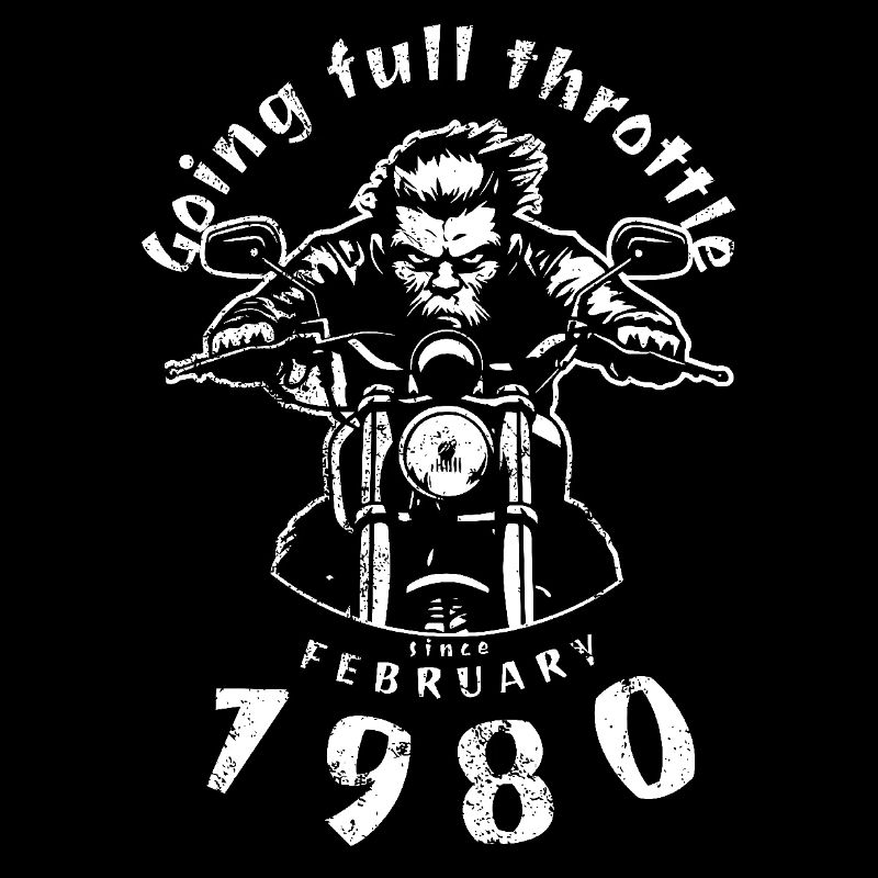 45. Geburtstag Going full throttle since 02/1980
