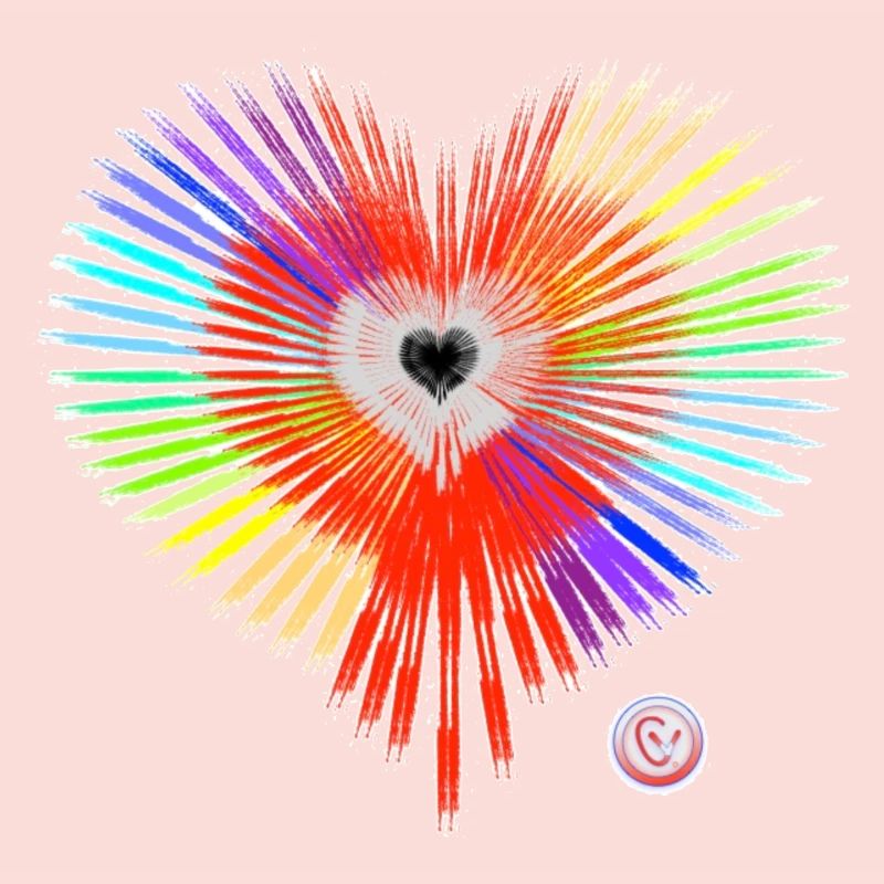 Rainbow heart