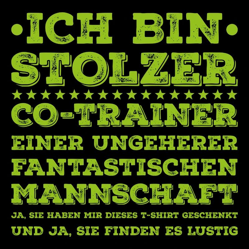 Ich bin Stolzer co-Trainer einer Mannschaft