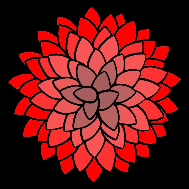 MUMS Fleur Rouge Fleurs