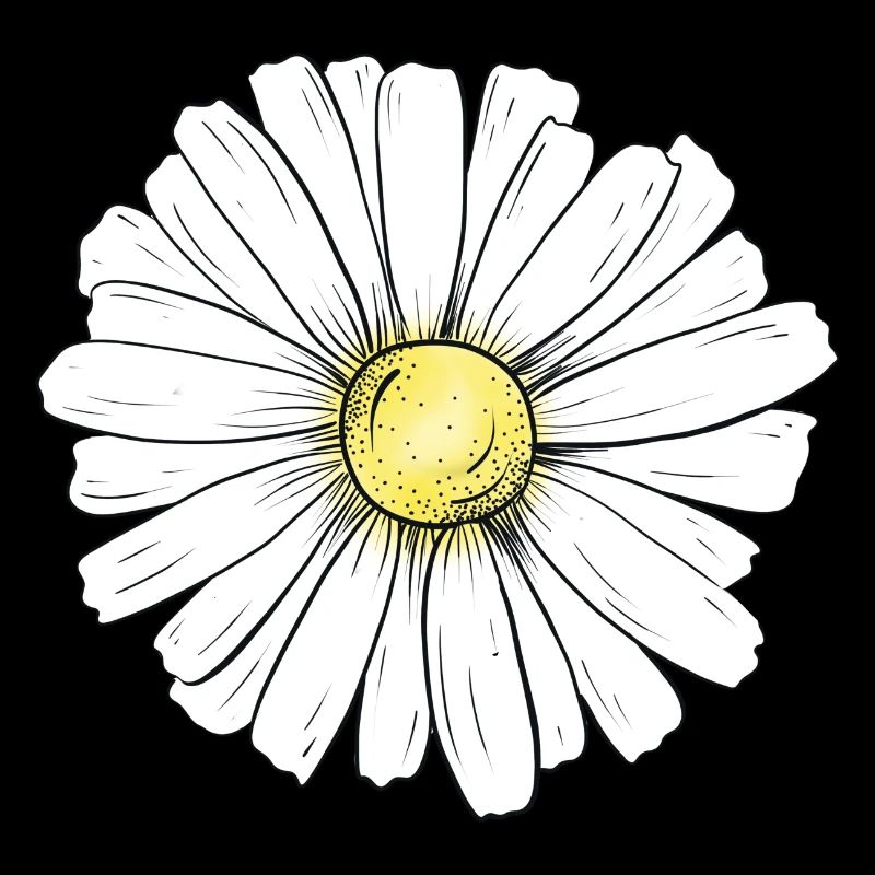Minimalistisches Gänseblümchen