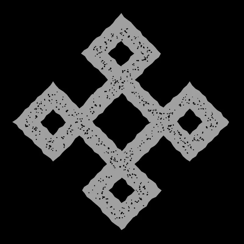 rune Celtic square symbol abstract gray viking