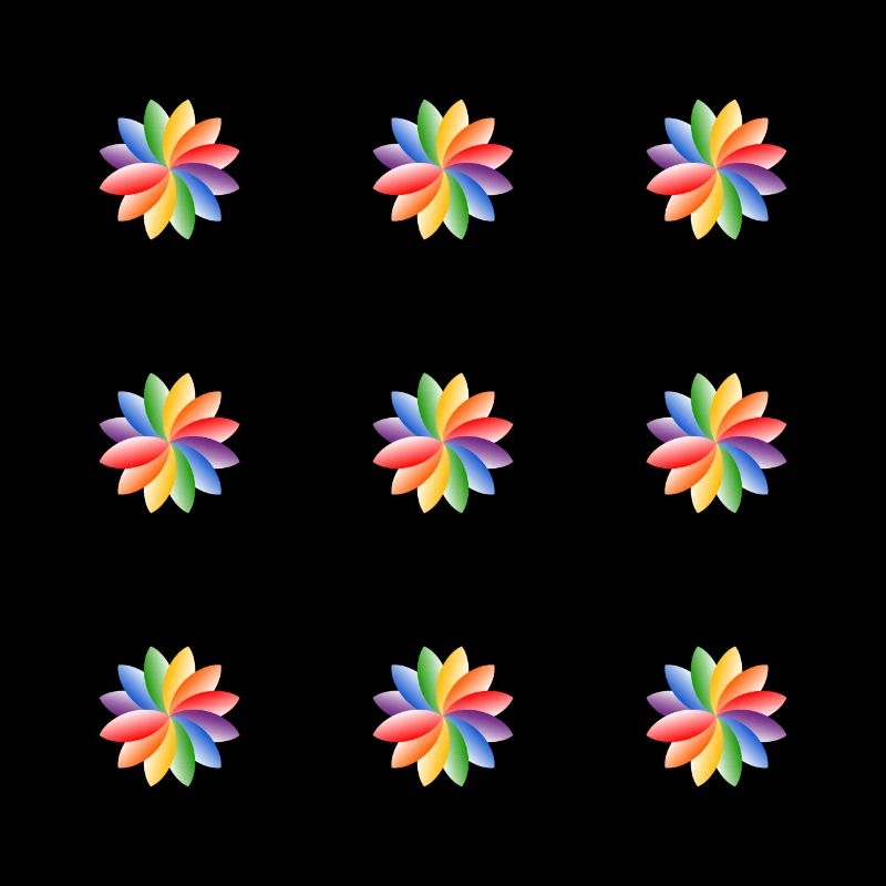 Regenbogenblume - Helle Farben