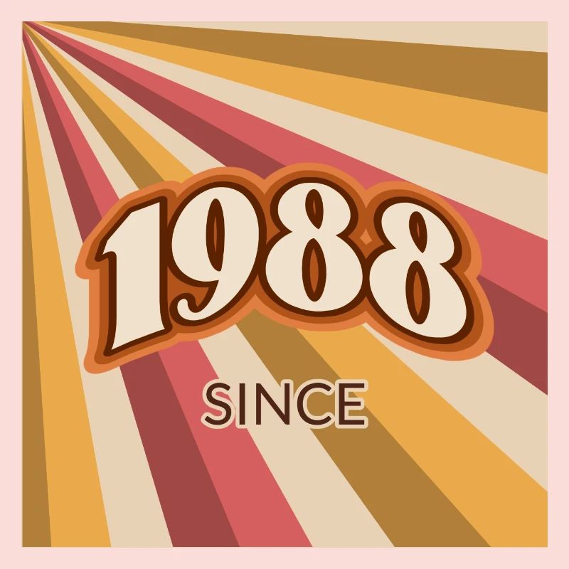 Since 1988 retro logo
