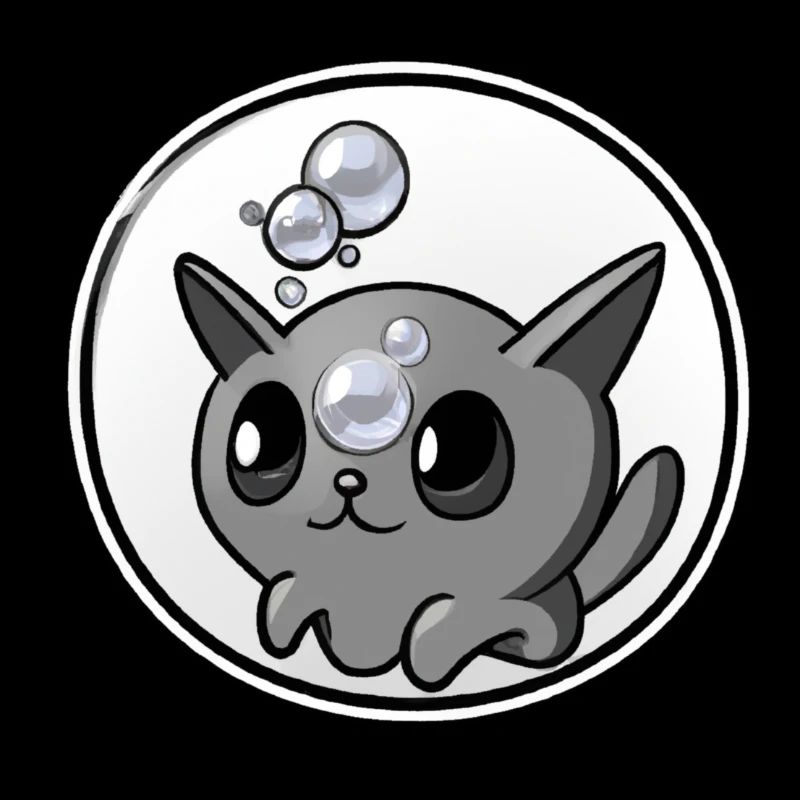 Seifenblasen Katze