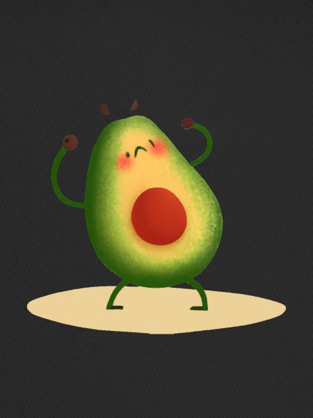 Super cute strong Avocado