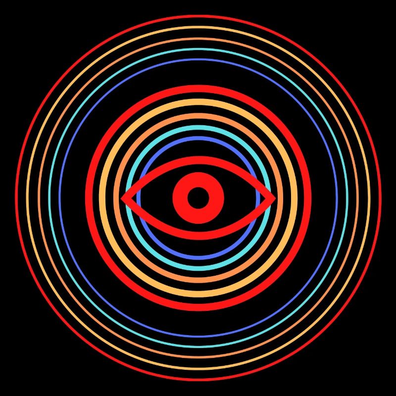 Œil Rouge dans Cercles