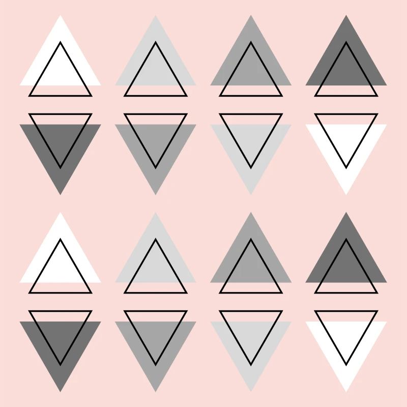 Géométrie Moderne Abstrait Triangles deux rangées
