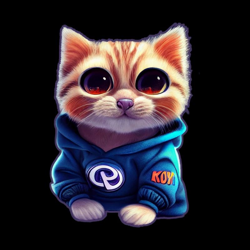 Bébé chat avec pull