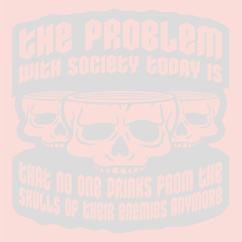 drinks from enemies skulls