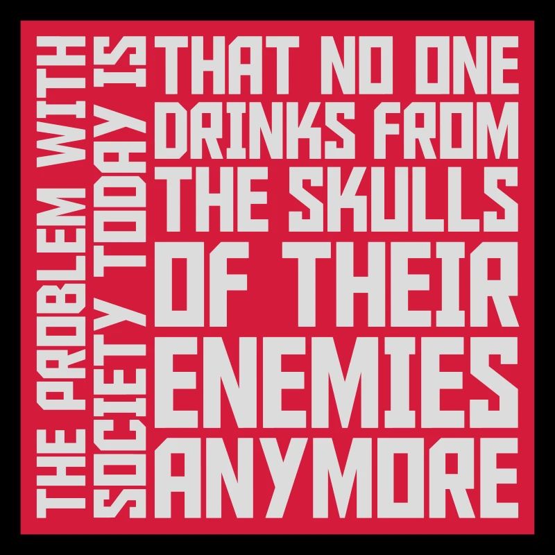 drinks from enemies skulls