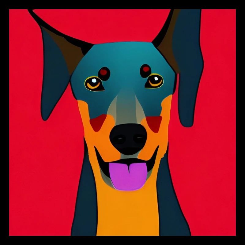 Liebevoller Dobermann