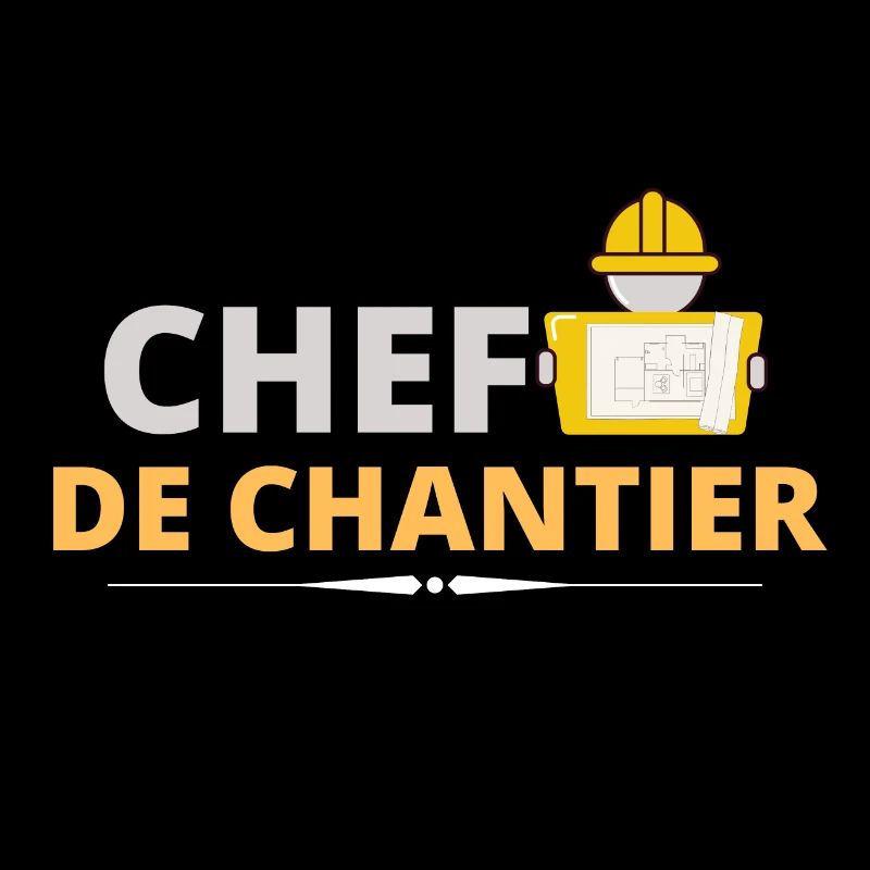 Chef de chantier. t shirt chef de chantier travaux