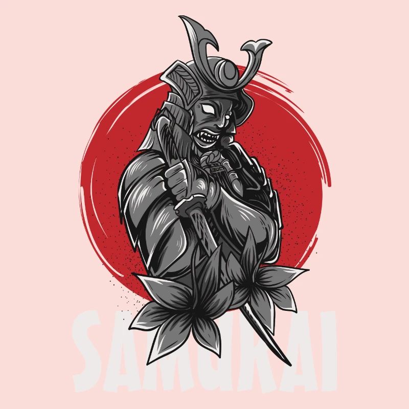 Samurai kühlt japanisches Samurai-Design