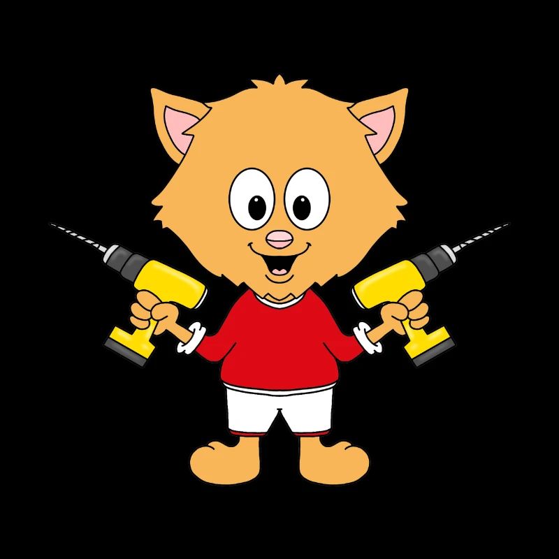 KATZE - KATER - BOHRER - HANDWERKER - TIER