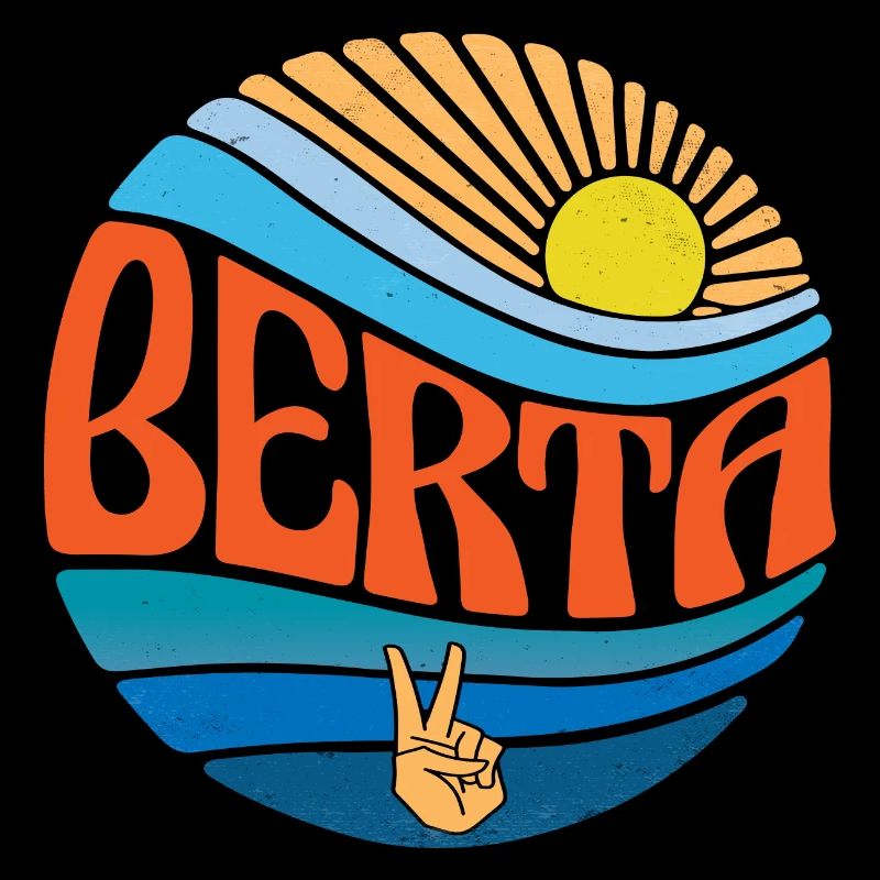 Berta Hemd Vintage Sunset Berta Groovy Tie Dye