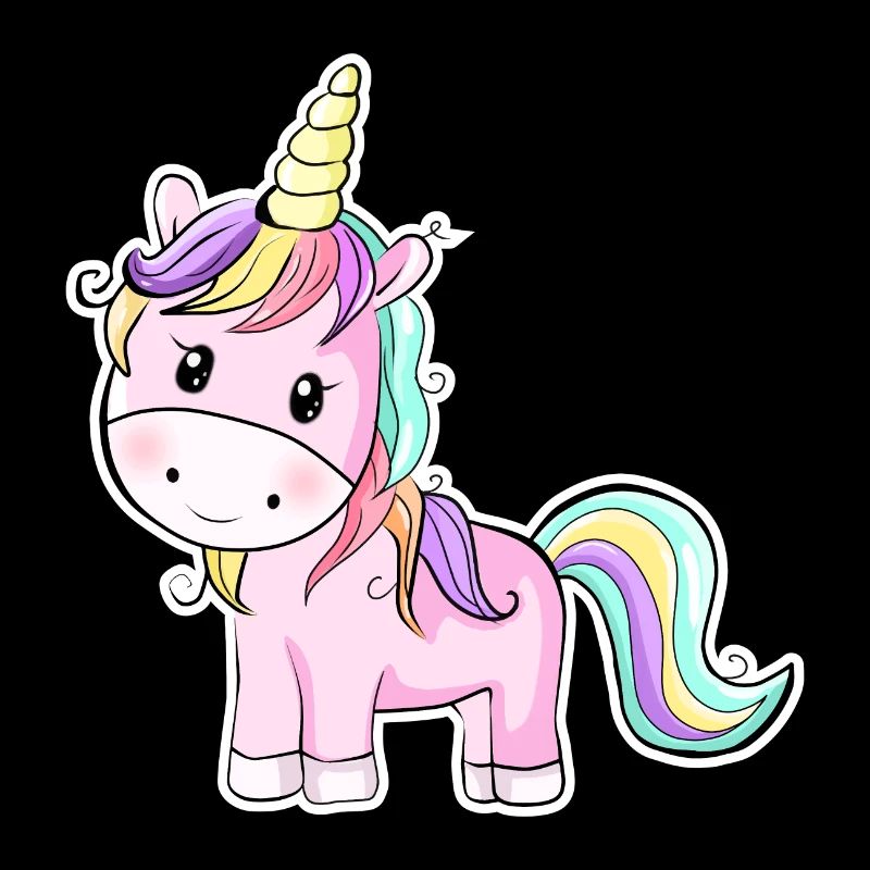 Licorne de cheval mignon