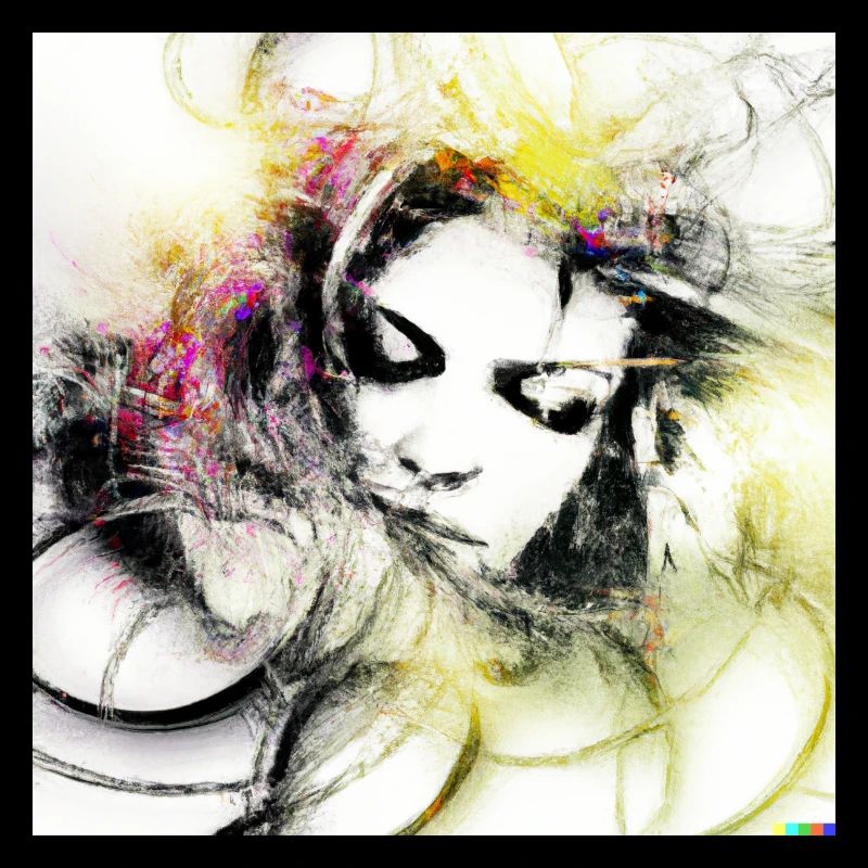 Mystical white ghost digital art