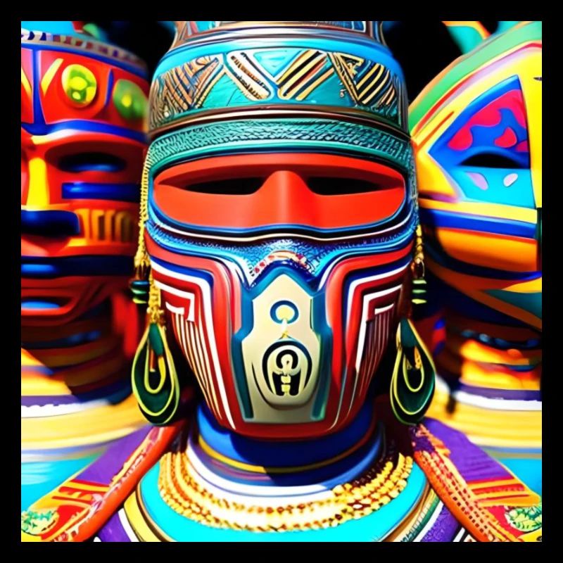 Abstrakte Kunst eines Kopfes 2