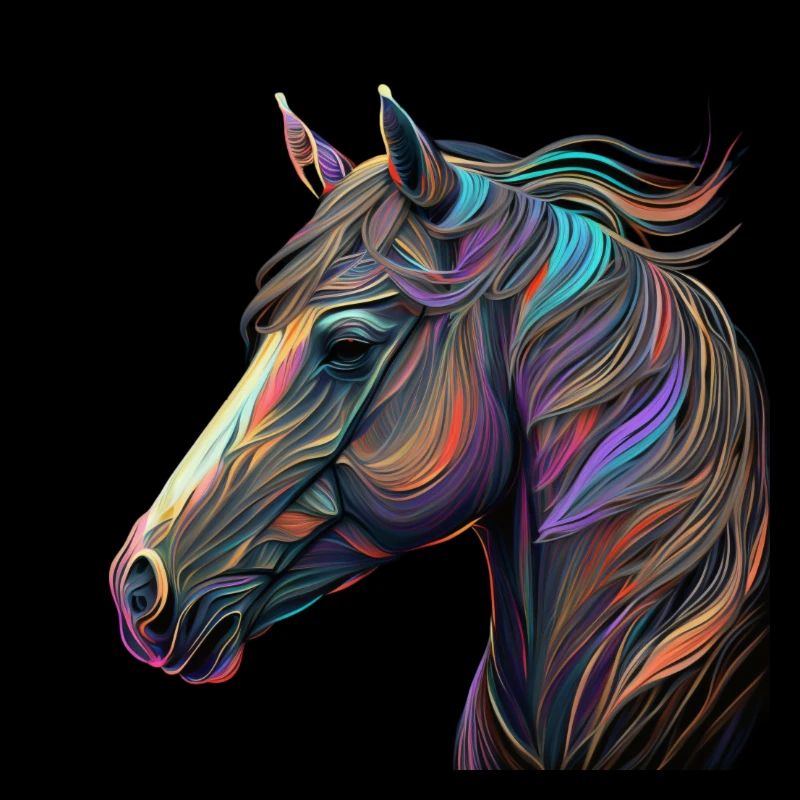CHEVAL AU VENT