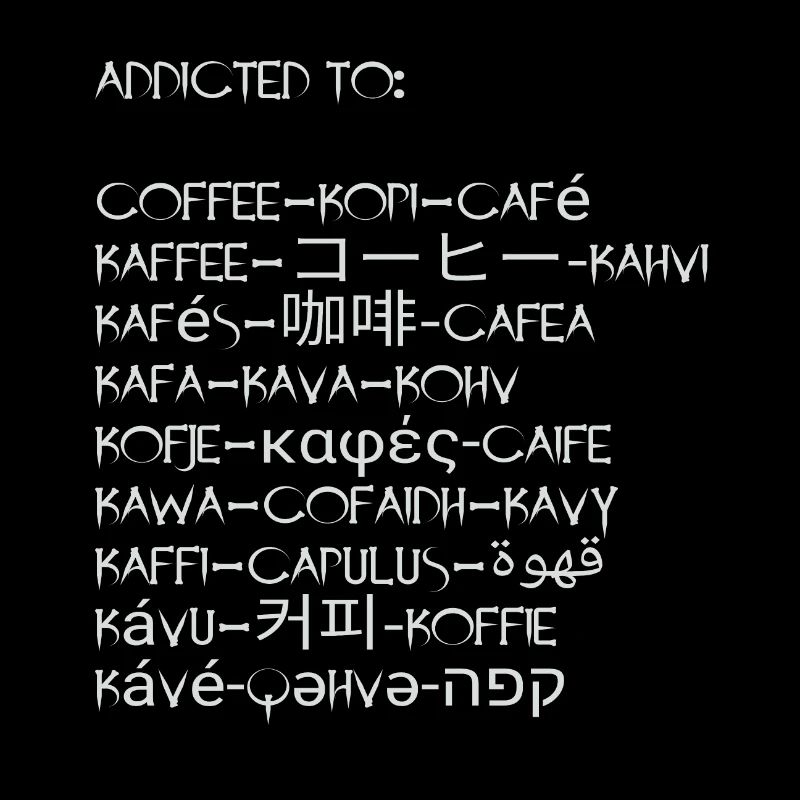 coffee in many languages
