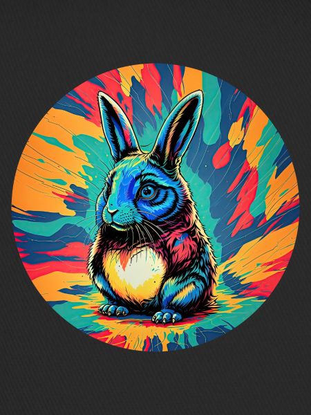 Psychedelischer Osterhase