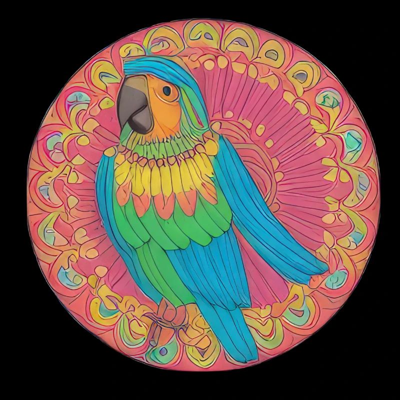beautiful bright parrot |
