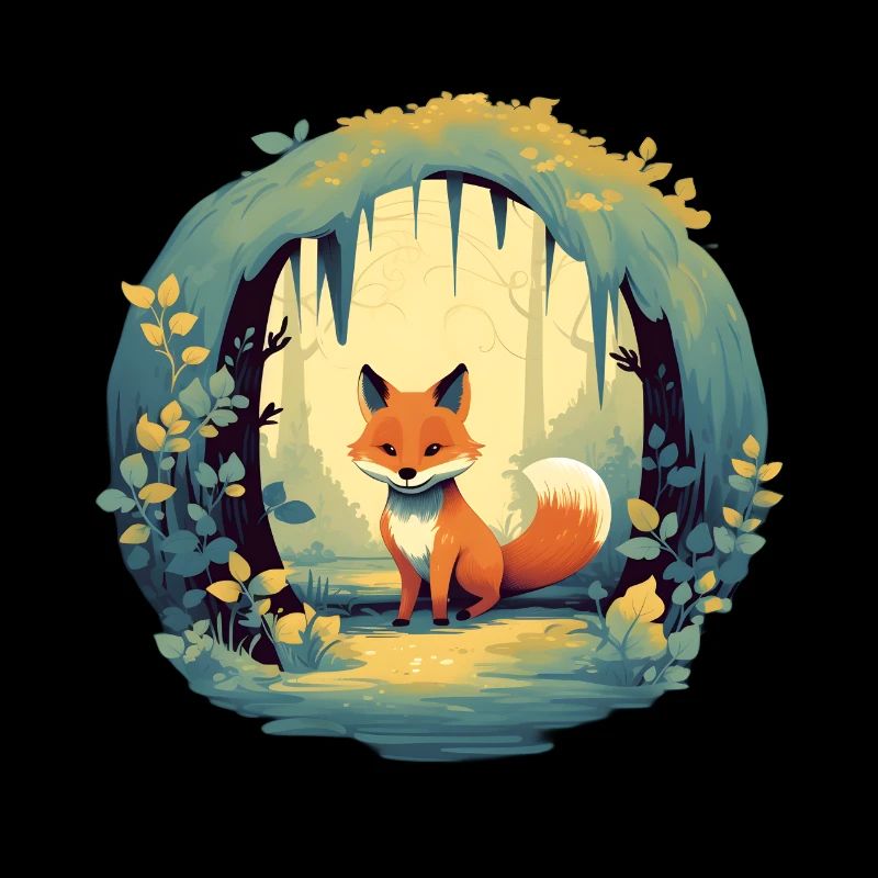 Fairy-tale forest fox