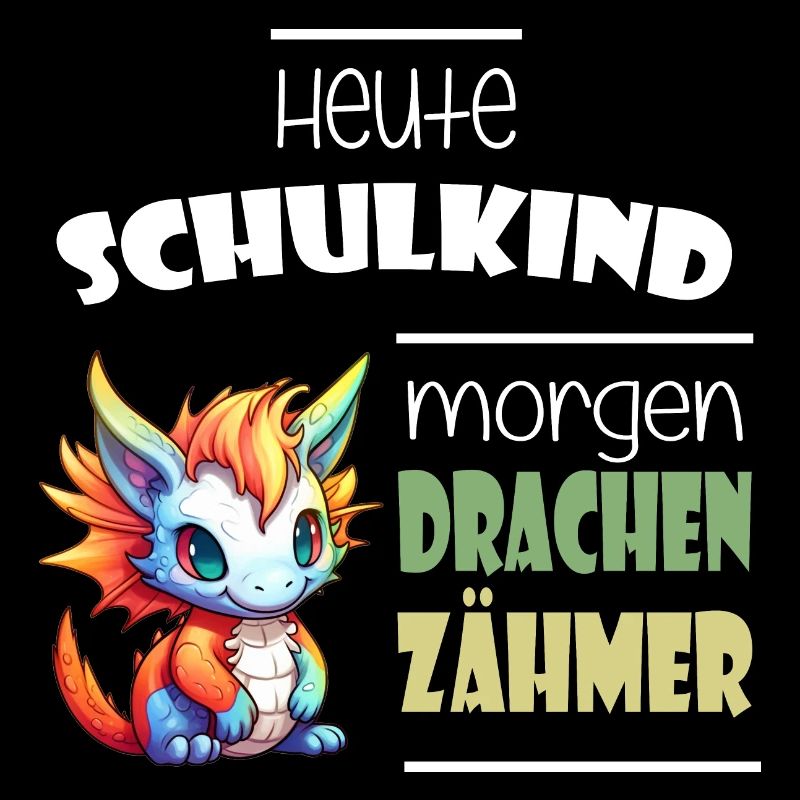 Einschulung Schulkind Drachen