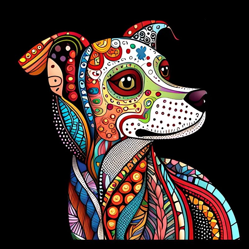 Zentangle-Hund