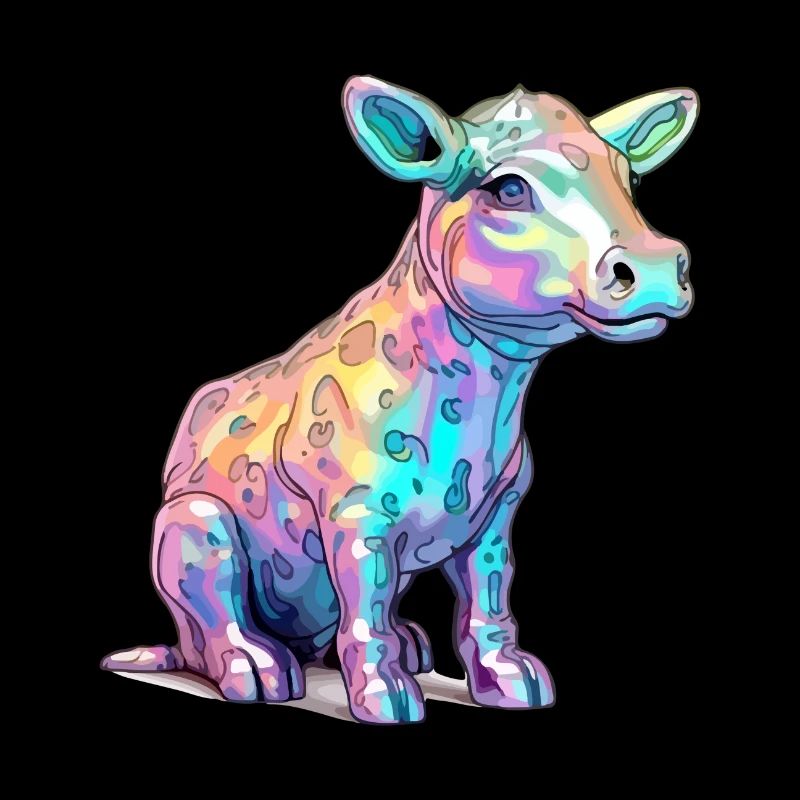 Riko le veau multicolore