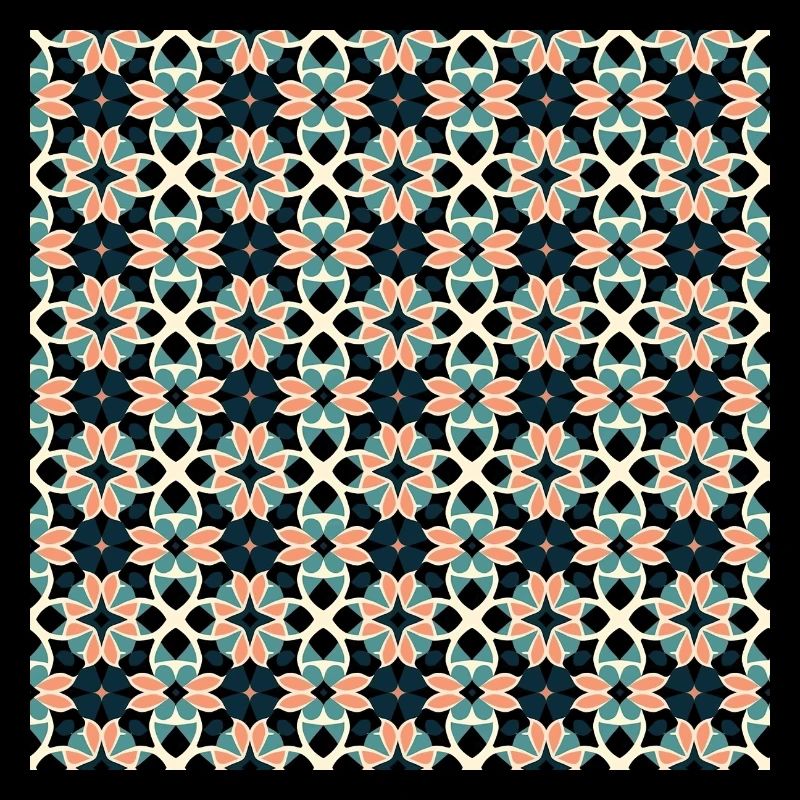 Tiles Seamless Pattern Motif Geometric Modern Art