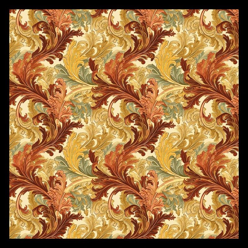 Leaves Seamless Pattern Leaf Foliage Nature Print