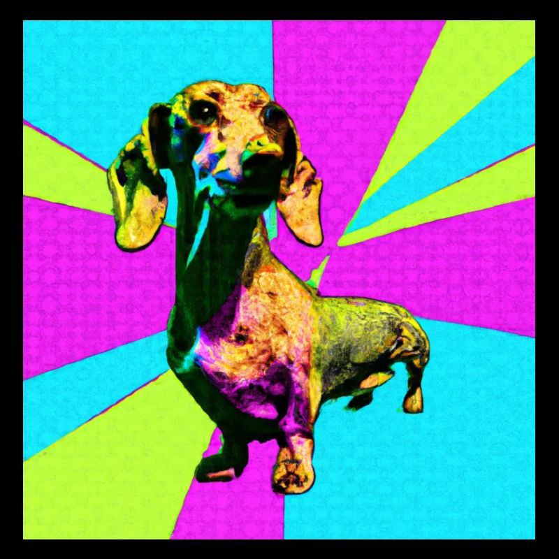 Dachshund Pop Art