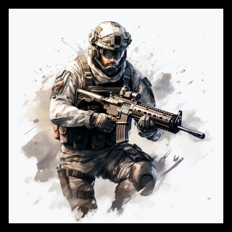 COD gaming art shooter