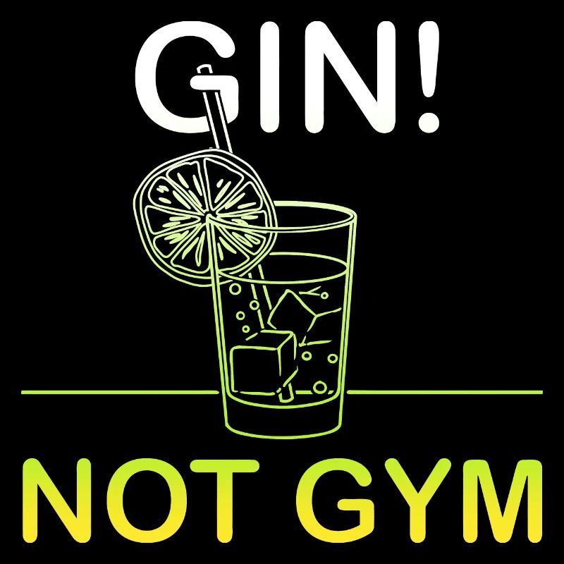 Gin Not Gym Longdrink Glas