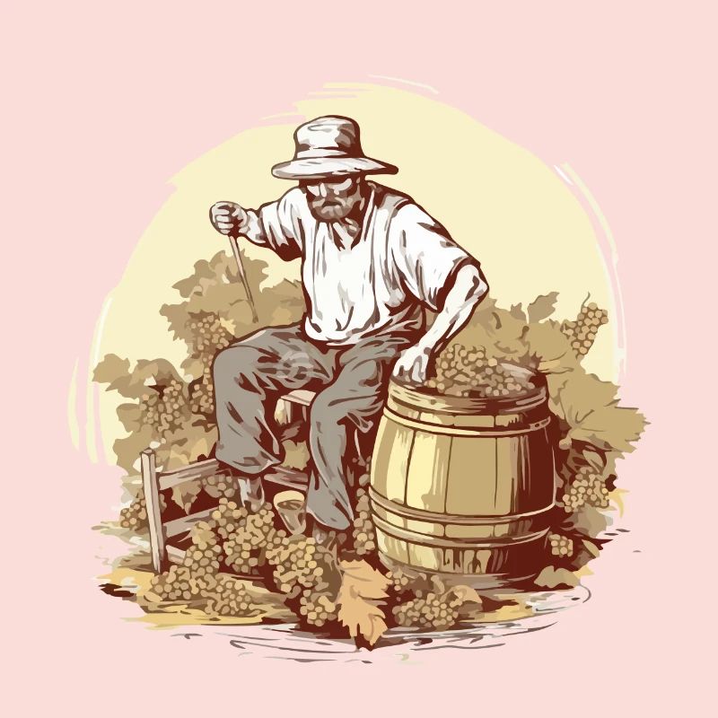 Les vendanges à l'ancienne n°2
