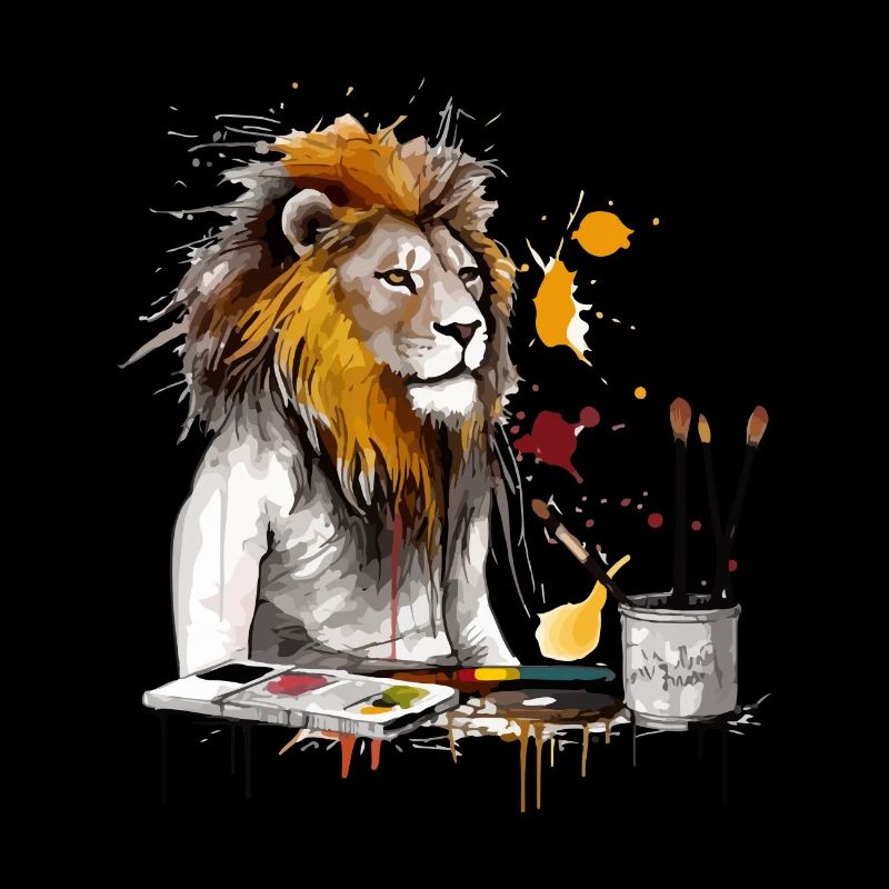 Leo the lion painter