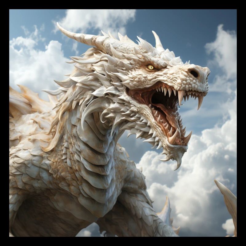 Weißer Drache