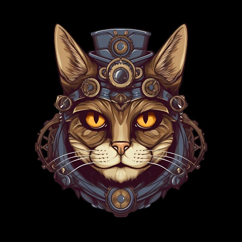 Steampunk Cat Cat Head