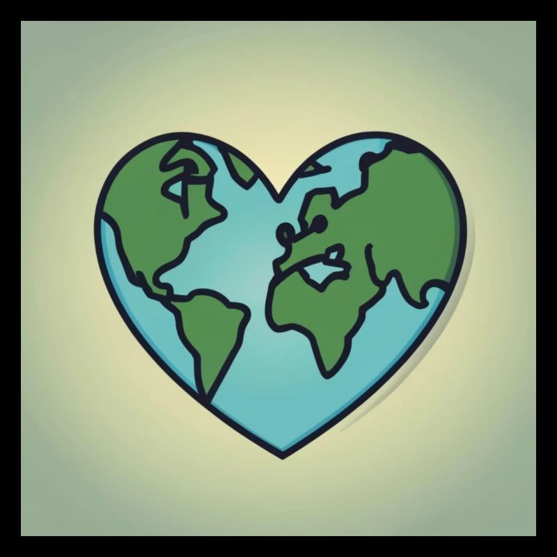 Un monde durable en forme de cœur